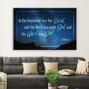 John 1:1 In The Beginning Was The Word Bible Verse Canvas Wall Art John 1:1 In The Beginning Was The Word Bible Verse Canvas Wall Art