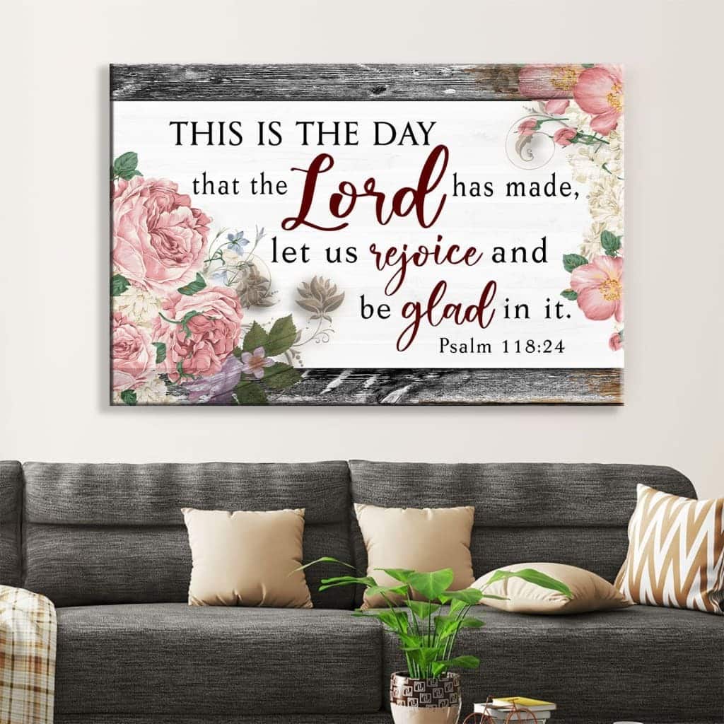 Bible Verse This Is The Day That The Lord Has Made Canvas Wall Art Bible Verse This Is The Day That The Lord Has Made Canvas Wall Art