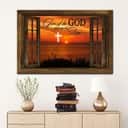 Give It To God And Go To Sleep Cross Sunset Canvas Wall Art Give It To God And Go To Sleep Cross Sunset Canvas Wall Art