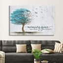 Amazing Grace How Sweet The Sound, Birds Flying Tree, Christian Canvas Wall Art