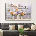 Amazing Grace How Sweet The Sound, Butterflies Flowers Canvas Wall Art Amazing Grace How Sweet The Sound, Butterflies Flowers Canvas Wall Art