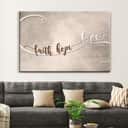 Christian Religious Faith Hope Love Canvas Wall Art