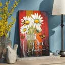 Be Still And Know Daisy Butterfly Canvas Print Be Still And Know Daisy Butterfly Canvas Print