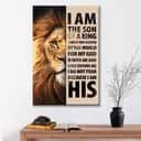 Lion Of Judah I Am The Son Of A King Canvas Print