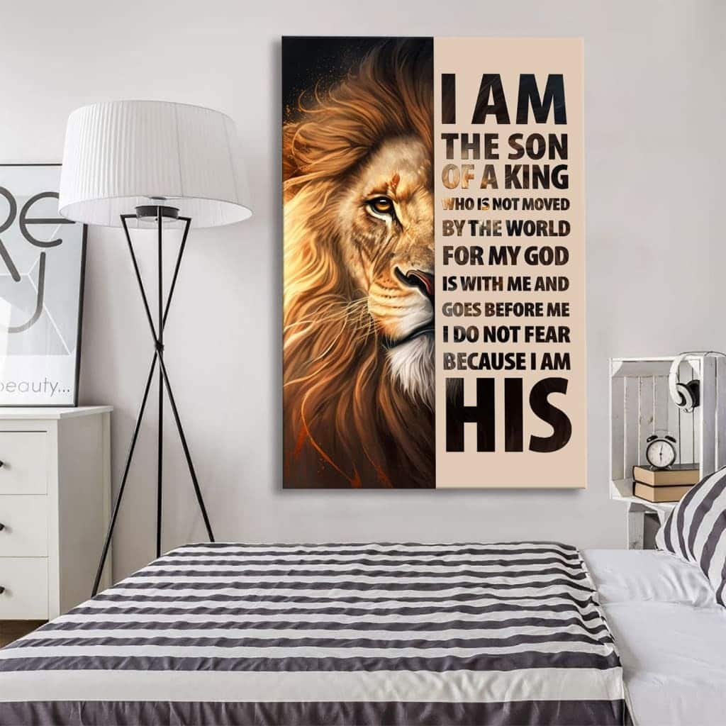 Lion Of Judah I Am The Son Of A King Canvas Print Lion Of Judah I Am The Son Of A King Canvas Print