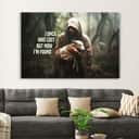 I Once Was Lost But Now I'm Found Jesus And Lost Sheep Canvas Wall Art