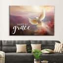 Saved By Grace Divine Sunrise And Dove Christian Canvas Wall Art Saved By Grace Divine Sunrise And Dove Christian Canvas Wall Art
