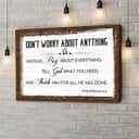 Don’t Worry About Anything Pray About Everything Canvas Wall Art Don’t Worry About Anything Pray About Everything Canvas Wall Art