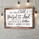 1 Samuel 1:27 KJV For This Child I Prayed Canvas Wall Art 1 Samuel 1:27 KJV For This Child I Prayed Canvas Wall Art