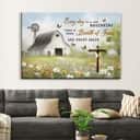 Every Day Is A New Beginning White Barn In A Field Of Flowers Canvas Wall Art Every Day Is A New Beginning White Barn In A Field Of Flowers Canvas Wall Art