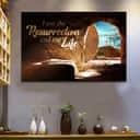 John 11:25 I Am The Resurrection And The Life Canvas Wall Art