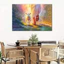 Jesus Walking With Lamb Christian Religious Canvas Wall Art Jesus Walking With Lamb Christian Religious Canvas Wall Art