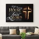 Joshua 24:15 Bible Verse We Will Serve The Lord Canvas Wall Art Gift Joshua 24:15 Bible Verse We Will Serve The Lord Canvas Wall Art Gift