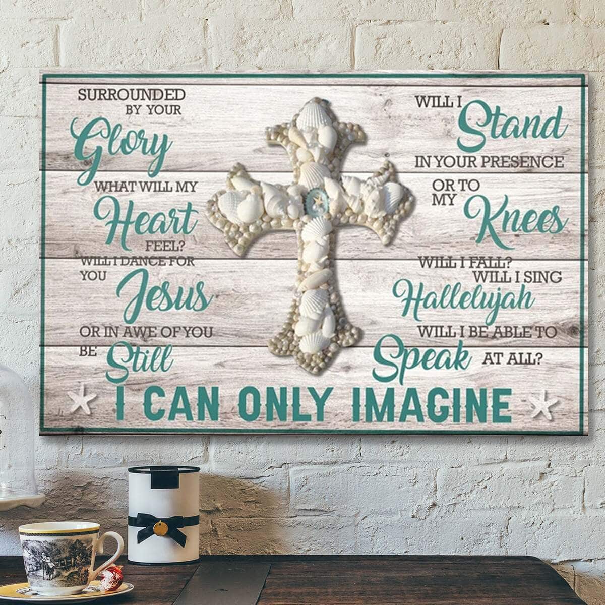 Glory Heart Jesus Christian I Can Only Imagine Canvas Wall Art