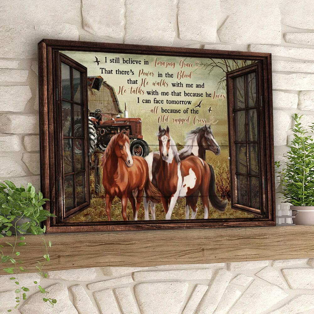 I Still Believe In Amazing Grace Horse Canvas Wall Art I Still Believe In Amazing Grace Horse Canvas Wall Art