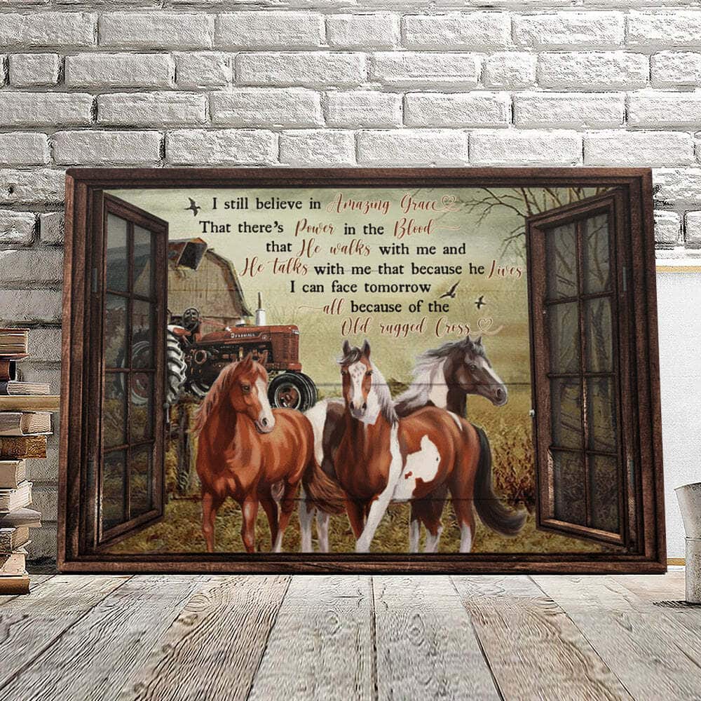 I Still Believe In Amazing Grace Horse Canvas Wall Art I Still Believe In Amazing Grace Horse Canvas Wall Art