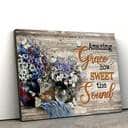 Amazing Grace How Sweet The Sound Daisy Butterfly Canvas Wall Art Amazing Grace How Sweet The Sound Daisy Butterfly Canvas Wall Art
