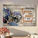 Amazing Grace How Sweet The Sound Daisy Butterfly Canvas Wall Art Amazing Grace How Sweet The Sound Daisy Butterfly Canvas Wall Art