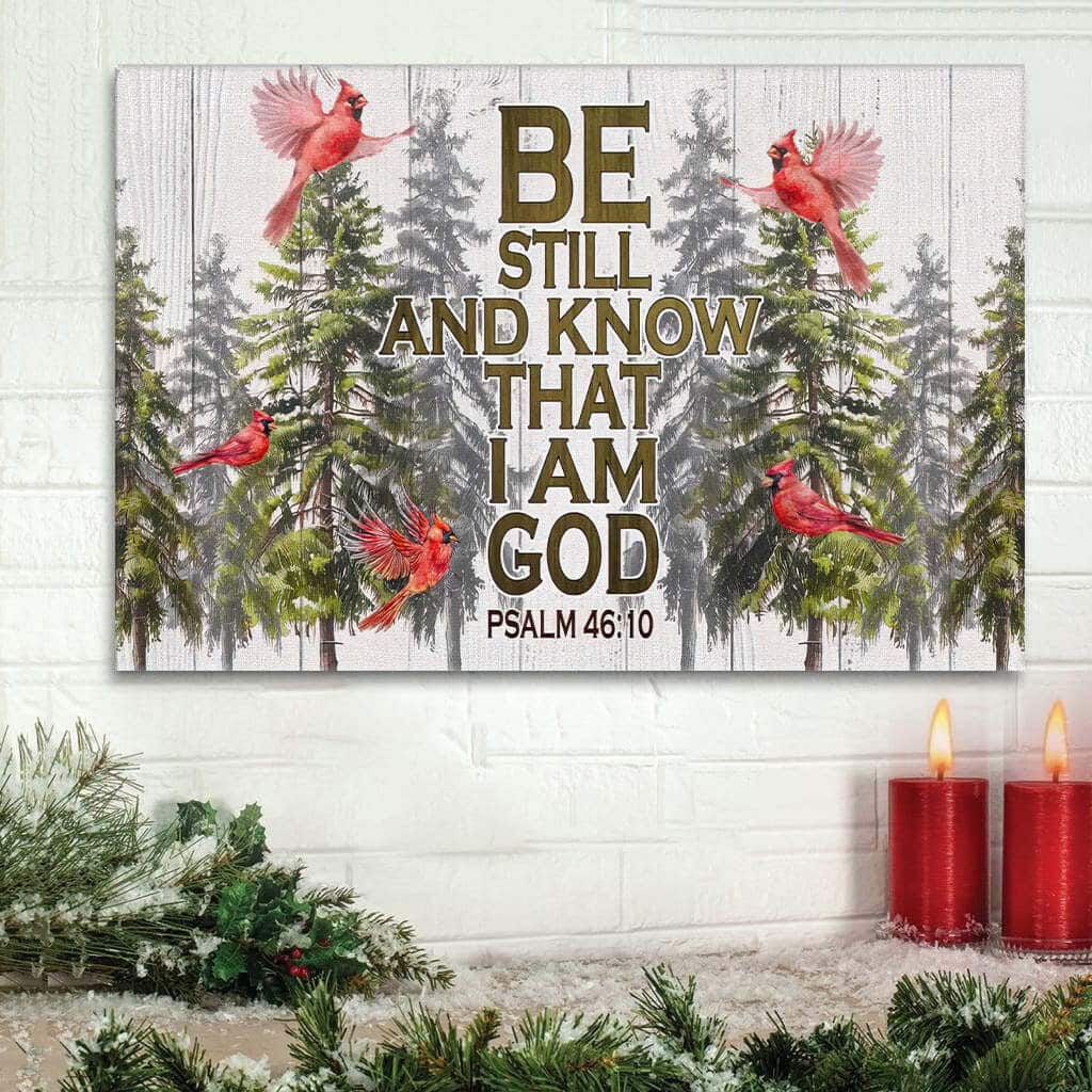 Be Still And Know That I Am God Christmas Canvas Wall Art Be Still And Know That I Am God Christmas Canvas Wall Art