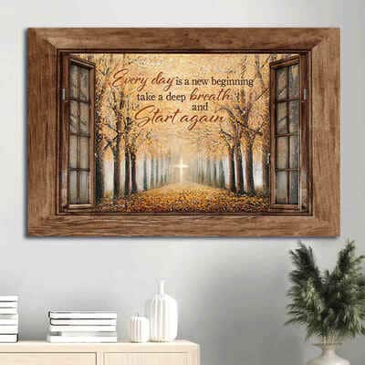 Every Day Is A New Beginning Canvas Wall Art