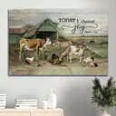 Animal Farm James 1:2 Today I Choose Joy Canvas Wall Art Animal Farm James 1:2 Today I Choose Joy Canvas Wall Art
