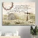 Flower Field Countryside I Still Believe In Amazing Grace Canvas Wall Art