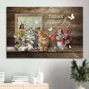 Cute Cat James 1:2 Today I Choose Joy Canvas Wall Art Cute Cat James 1:2 Today I Choose Joy Canvas Wall Art