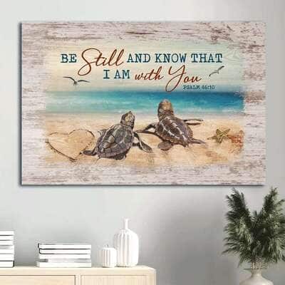 Be Still And Know That I Am With You Canvas Wall Art