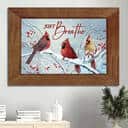 Beautiful Cardinal White Snow Red Cranberry Just Breathe Canvas Wall Art Beautiful Cardinal White Snow Red Cranberry Just Breathe Canvas Wall Art