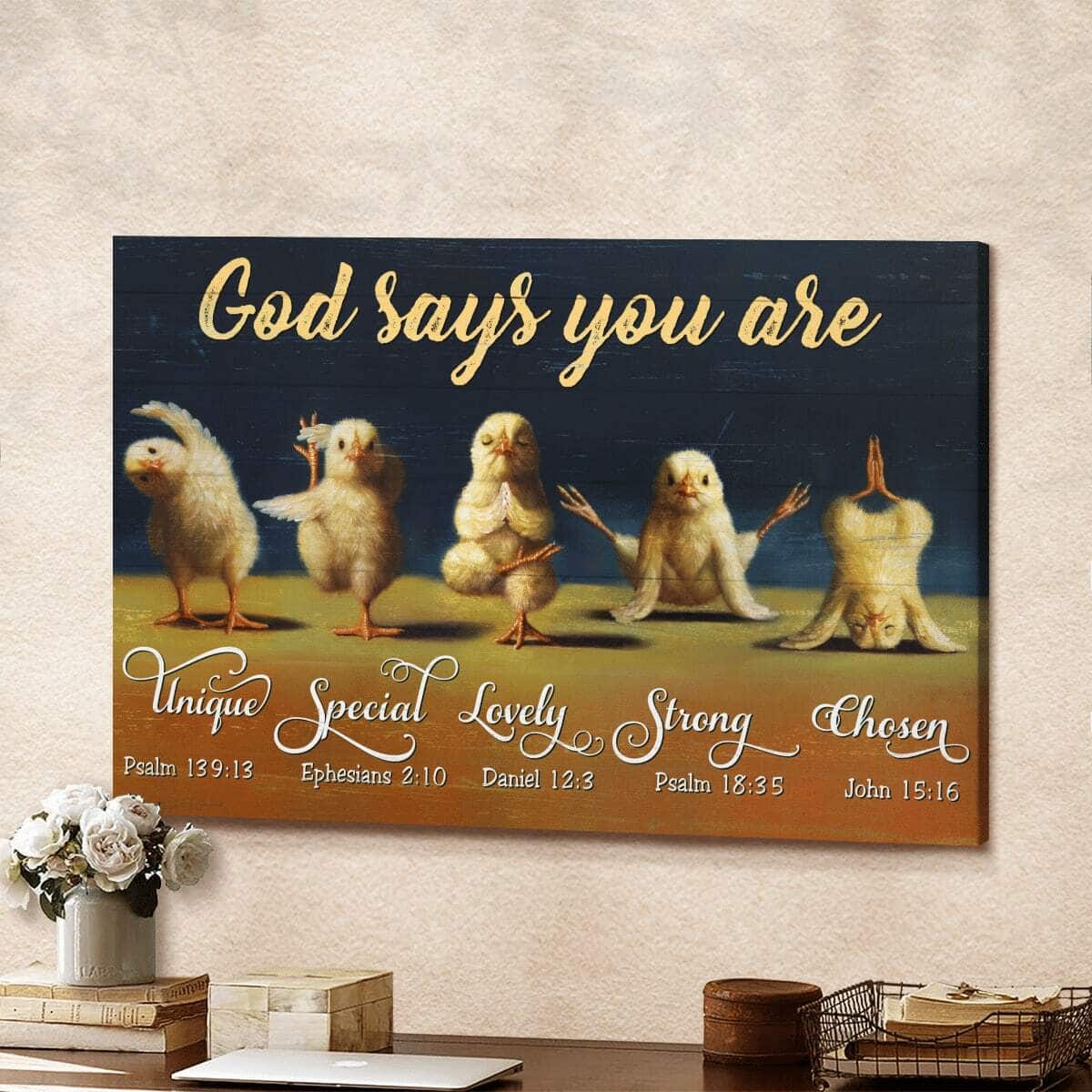 Funny Religious God Says You Are Bible Verse Canvas Wall Art Funny Religious God Says You Are Bible Verse Canvas Wall Art