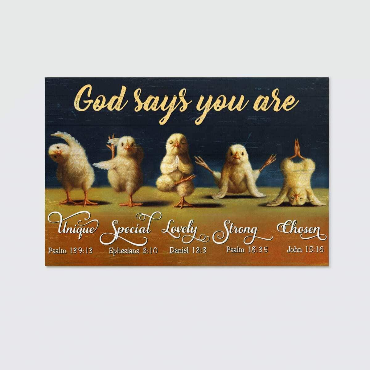 Funny Religious God Says You Are Bible Verse Canvas Wall Art Funny Religious God Says You Are Bible Verse Canvas Wall Art