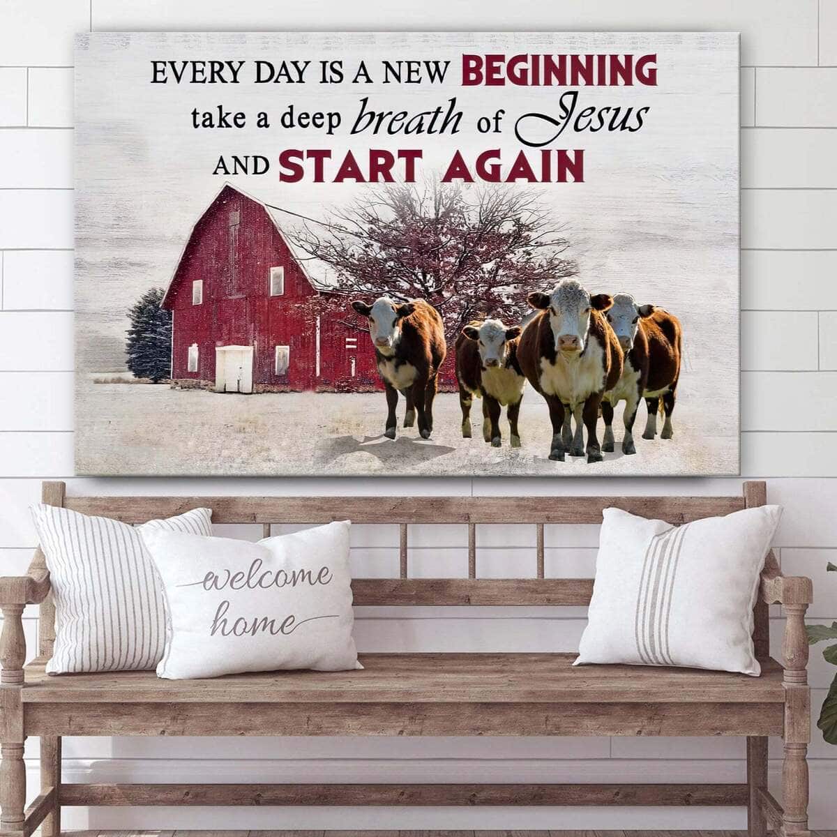 Every Day Is A New Beginning Breath Of Jesus And Start Again Canvas Wall Art Every Day Is A New Beginning Breath Of Jesus And Start Again Canvas Wall Art