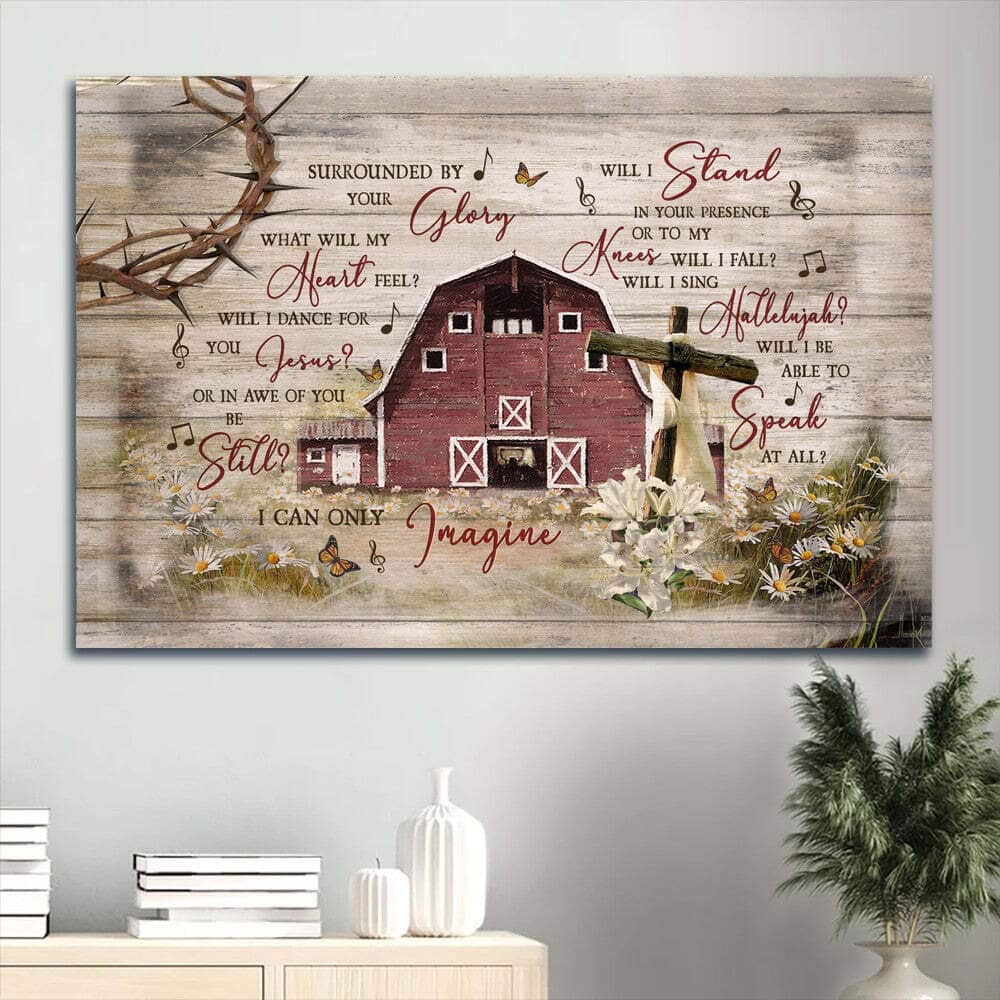 Flower Field Cross I Can Only Imagine Canvas Wall Art Flower Field Cross I Can Only Imagine Canvas Wall Art