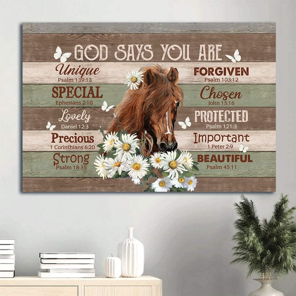 Christian God Says You Are Canvas Wall Art Christian God Says You Are Canvas Wall Art