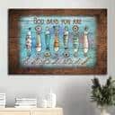 Christian Beautiful Fish Hook Fishing Rod God Says You Are Canvas Wall Art Christian Beautiful Fish Hook Fishing Rod God Says You Are Canvas Wall Art
