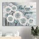 Unique Strong God Says You Are Canvas Wall Art Unique Strong God Says You Are Canvas Wall Art