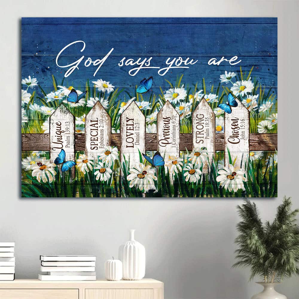 Christian God Says You Are Canvas Wall Art Unique Chosen Christian God Says You Are Canvas Wall Art Unique Chosen