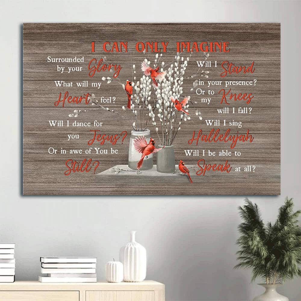 Cardinal Briar Flower Vase I Can Only Imagine Canvas Wall Art Cardinal Briar Flower Vase I Can Only Imagine Canvas Wall Art