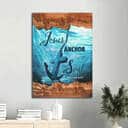 Christian Canvas Wall Art Hebrews 6:19 Jesus Is The Anchor Of My Soul Christian Canvas Wall Art Hebrews 6:19 Jesus Is The Anchor Of My Soul