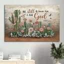 Christian Be Still & Know That I Am God Canvas Wall Art