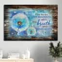 Blue Butterfly Dandelion Every Day Is A New Beginning Canvas Wall Art