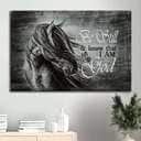 Stunning Horse Be Still And Know That I Am God Canvas Wall Art