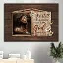 Jesus Be Still And Know That I Am God Canvas Wall Art Jesus Be Still And Know That I Am God Canvas Wall Art