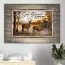 Christian Canvas Wall Art God Blessed The Broken Road