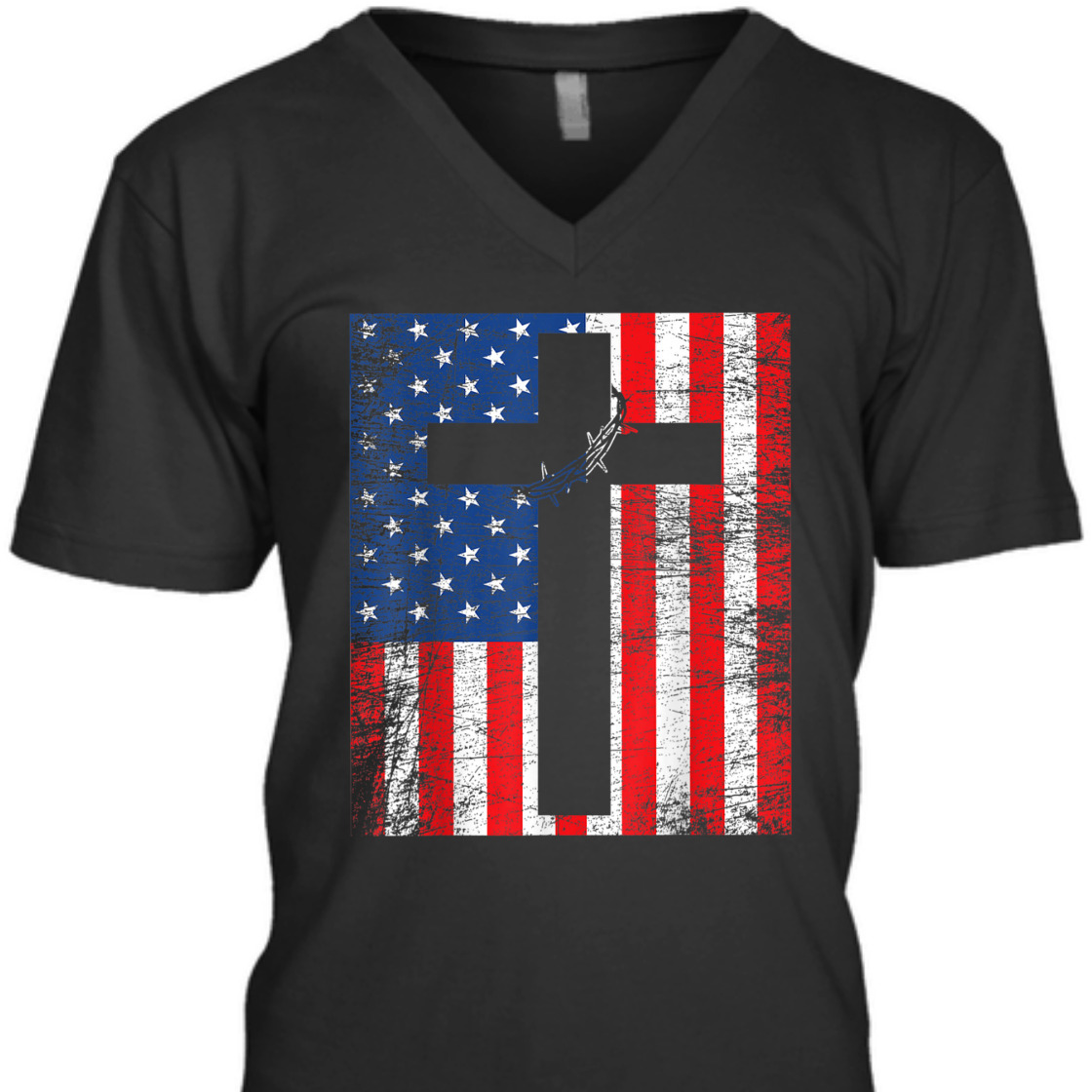 4th Of July Independence Day T-Shirt American Flag With Cross Jesus Stripes Patriotic Christian 4th Of July Independence Day T-Shirt American Flag With Cross Jesus Stripes Patriotic Christian