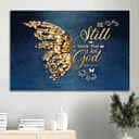 Golden Butterfly Bible Verse Be Still And Know That I Am God Canvas Wall Art Golden Butterfly Bible Verse Be Still And Know That I Am God Canvas Wall Art