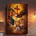 Christian Jesus God Blesses Our America Canvas Print