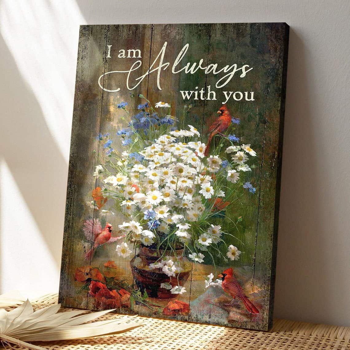 Christian Canvas Print I Am Always With You