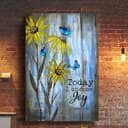 Butterfly Sunflower James 1:2 Today I Choose Joy Canvas Print Butterfly Sunflower James 1:2 Today I Choose Joy Canvas Print