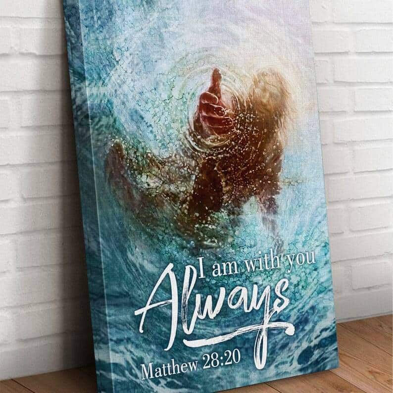 Christian Jesus I Am With You Always Canvas Print Christian Jesus I Am With You Always Canvas Print